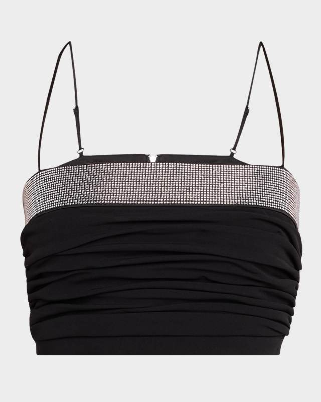 Elizabeth Rhinestone Crop Top